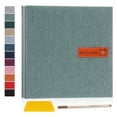 thumbnail image 1 of Bevtee 60 Pages Large Photo Album Self Adhesive 4x6 8x10 DIY Picture Scrapbook, with Pen and Plastic Board,Perfect for Moms, Families, Babies, and Weddings, Green, 11.5" x 10.6", 1 of 6