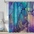thumbnail image 1 of Bevtee Purple Marble Shower Curtains Set with Hooks, Washable Fabric Bathroom Shower Curtains, Waterproof , 72" x 72", 1 of 5