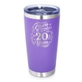 thumbnail image 1 of Bevvee Insulated Travel Tumbler 20 oz Cheers 20 Years Gifts for Anniversary Celebrations Tumblers, 1 of 4