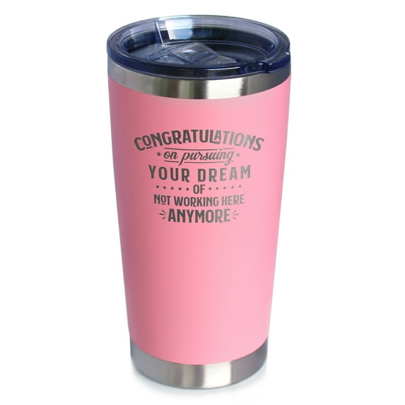 Bevvee Insulated Travel Tumbler 20 oz Congrats Pursuing Dream Gifts for Graduates Tumblers