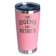 thumbnail image 1 of Bevvee Insulated Travel Tumbler 20 oz Legend Has Retired Retirement Gifts Tumblers, 1 of 4