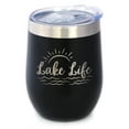 thumbnail image 1 of Bevvee Insulated Wine Tumbler 12 oz Lake Life Lake Enthusiast Gifts Tumblers, 1 of 4