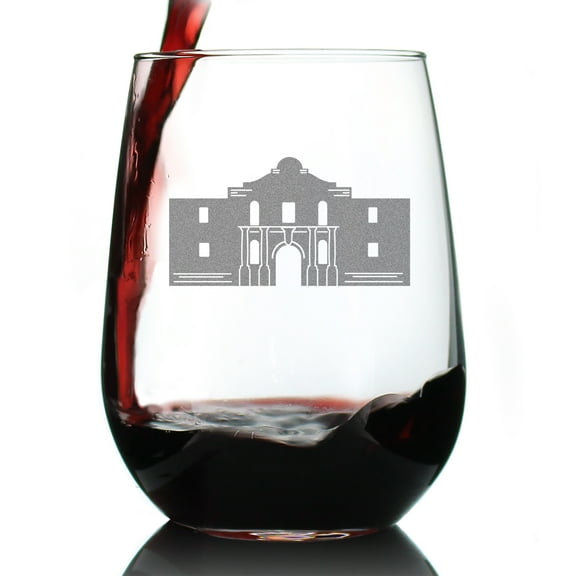 Bevvee Stemless Wine Glass 17 oz Alamo Wine Enthusiast Gifts Wine Glasses