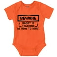 thumbnail image 1 of Beware Daddy Teaching Me to Hunt Romper Boys or Girls Infant Baby Brisco Brands 18M, 1 of 6