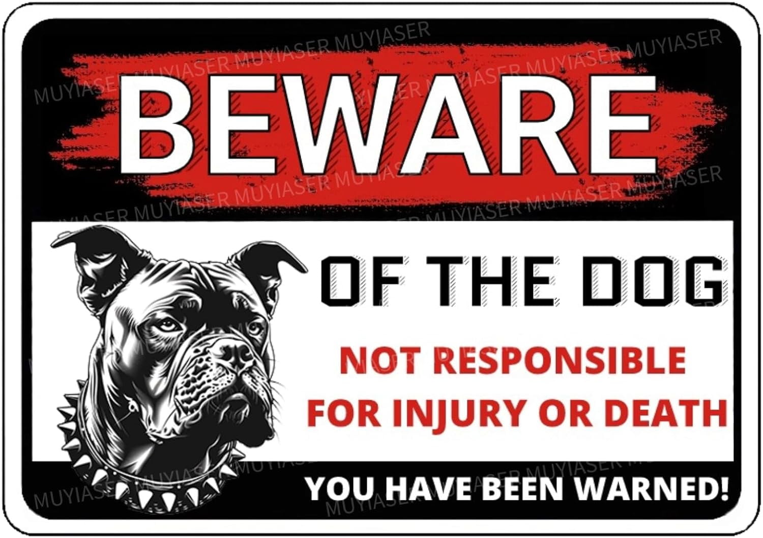 Beware Of The Dog Cane Corso You Have Been Warned Aluminum Metal Tin ...