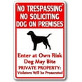 thumbnail image 1 of Beware Of Dog Sign No Trespassing Dogs Yard Sign Dog Warning Signs For Fence Private Property Metal Tin Sign No Soliciting Dog On Premises Enter At Own Risk Dog May Bite Keep Away From Fence 4th Of, 1 of 5