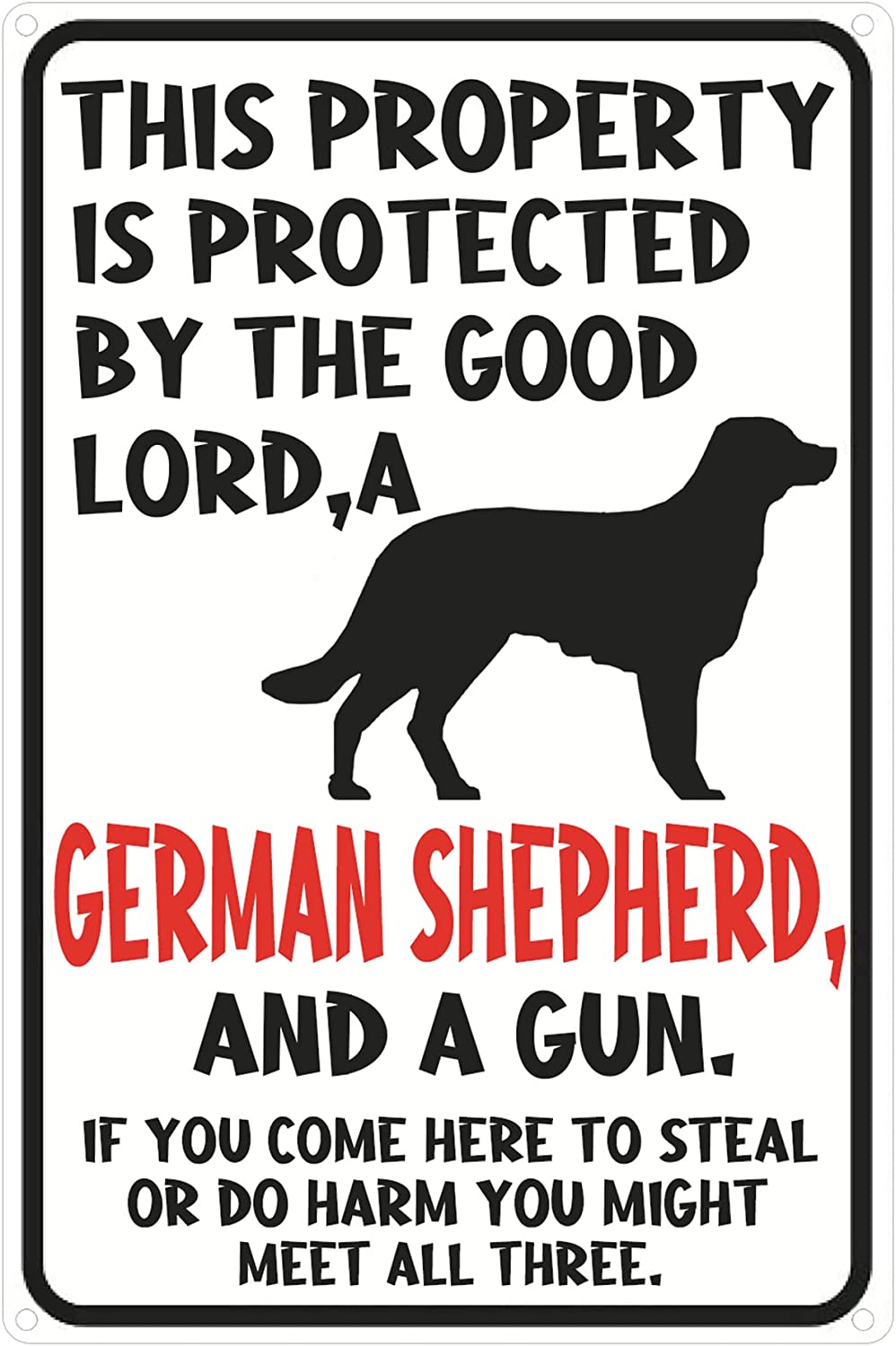 Beware Of Dog Sign Warning Signs For Fence German Shepherd Sign This