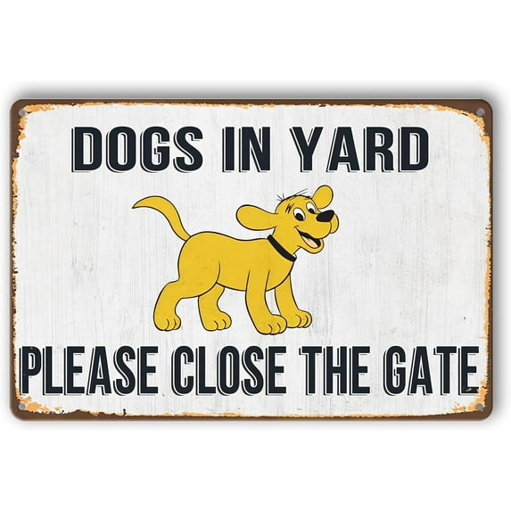 Beware Of Dog Signs For Fence Warning Tin Signs Beware Of Dog Yard Sign Funny Beware Of Dog Sign Warning Signs For Property Metal Dogs On Premises Sign Do Not Enter Signs Outdoor 8x12 Inch