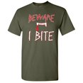 thumbnail image 1 of Beware I Byte Sarcastic Halloween Humor Graphic Novelty Funny T Shirt, 1 of 5