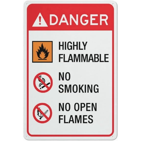 Beware Keep Clear Sign 8x12 Inch Metal Tin Sign Funny Warning Caution Notice Sign for House Door Office Business Yard Delivery Road Wall Decor Security Facility Decorative Plaque Sign