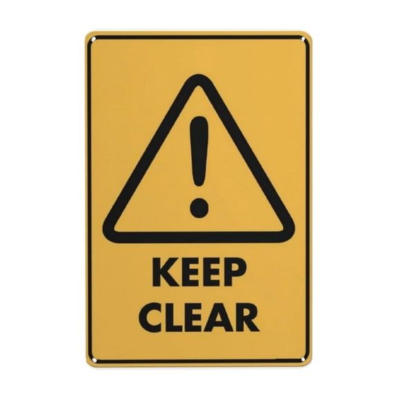 Beware Keep Clear Sign Funny Decor for House Door Office Business Yard Rust Free Aluminum Signs Outdoor Metal Tin Sign For Home Business Yard 8x12 Inch