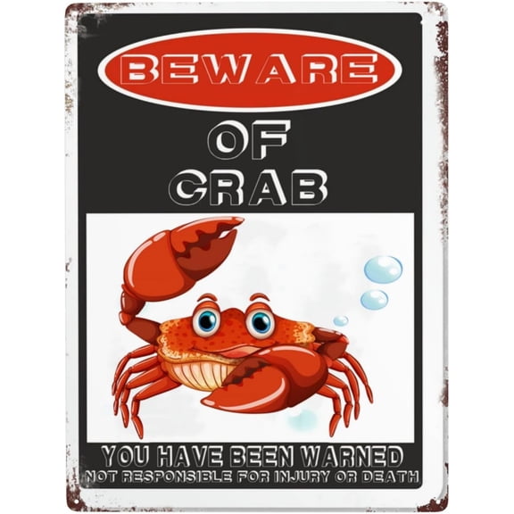 Beware Of Crow Sign,12"X 17.2" Rust Free Beware Of Crow Warning Signs, Pre-Drilled Holes For Easy Mounting Outdoor Use For Fence Door Or Gate