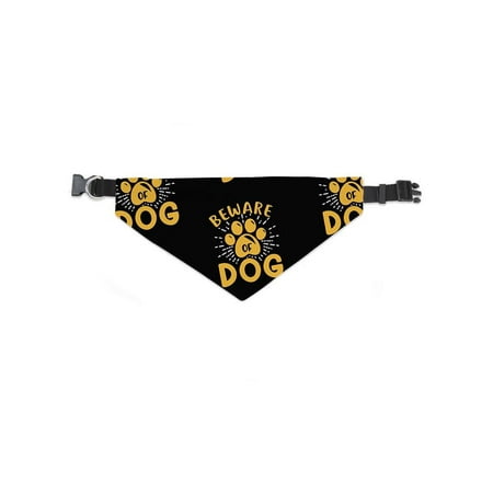 Beware Of Dog Pattern Bandana -Image by Shutterstock, Large
