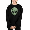 thumbnail image 1 of Beware Of Humans - Girl's Word Art Crewneck Sweatshirt, 1 of 3