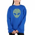 thumbnail image 1 of Beware Of Humans - Girl's Word Art Crewneck Sweatshirt, 1 of 3