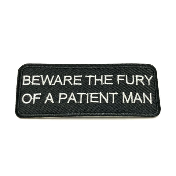 Beware The Fury 4" W x 1.5" T Iron/Sew On Decorative Patch