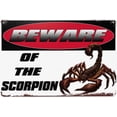thumbnail image 1 of Beware The Scorpion Metal Sign Decor Vintage Metal Tin Sign Funny Vintage Signs For Outdoor Metal Signs Wall Decor 12"x8", 1 of 4