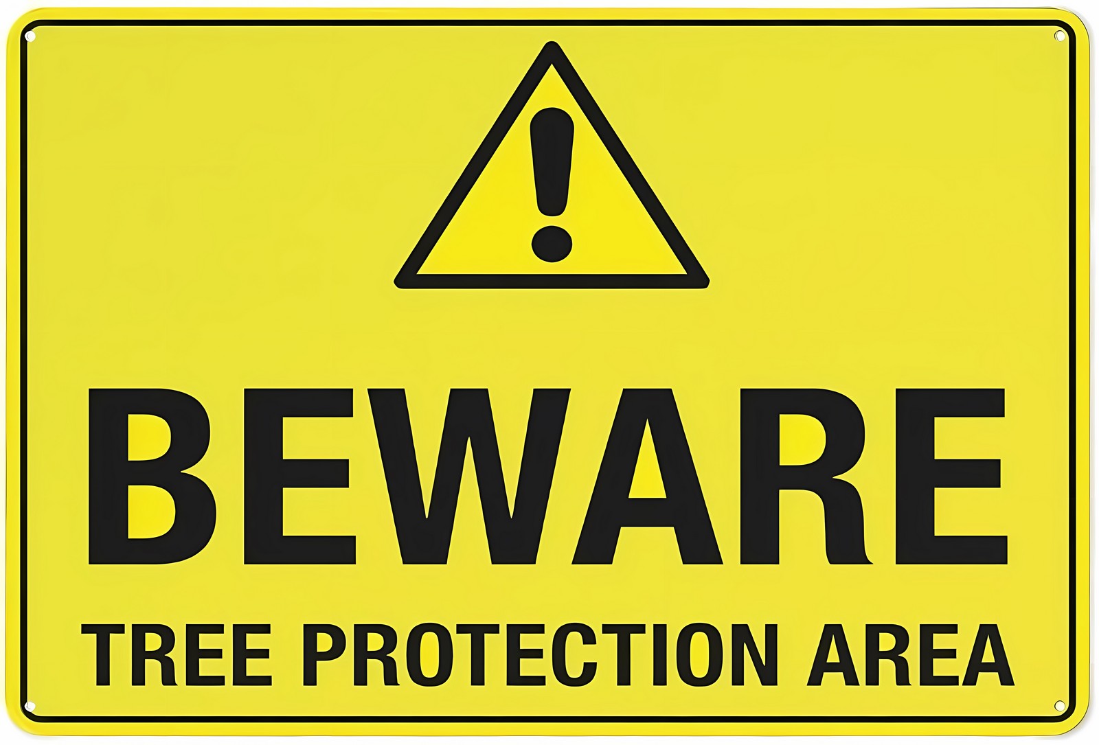 Beware Tree Protection Area Sign 12 x 8 Inches - Rust-Free Aluminum ...