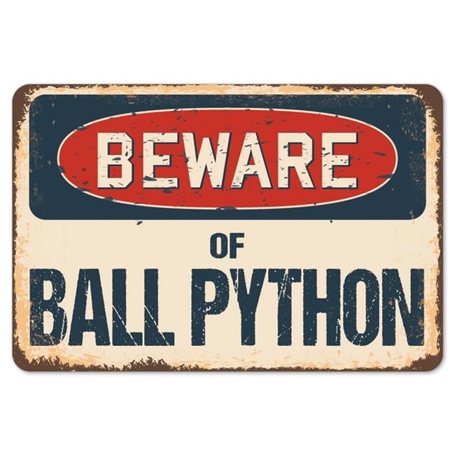 Beware of Ball Python Rustic Sign - Walmart.com