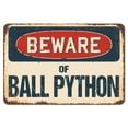 thumbnail image 1 of Beware of Ball Python Rustic Sign, 1 of 1
