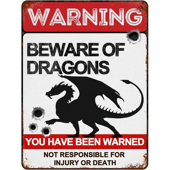 Beware of Beaver Signs 8"x12" Vintage Metal Warning Signs About Beaver Activity Areas for Outdoor Fences Yards Garden