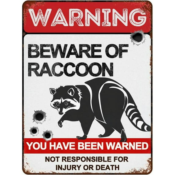 Beware of Beaver Signs 8"x12" Vintage Metal Warning Signs About Beaver Activity Areas for Outdoor Fences Yards Garden