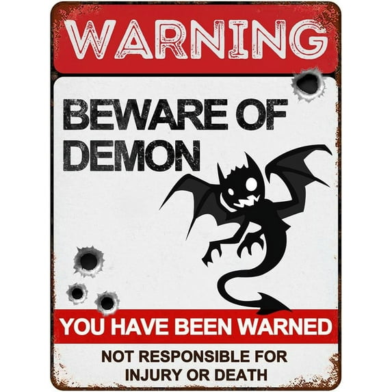 Beware of Beaver Signs 8"x12" Vintage Metal Warning Signs About Beaver Activity Areas for Outdoor Fences Yards Garden