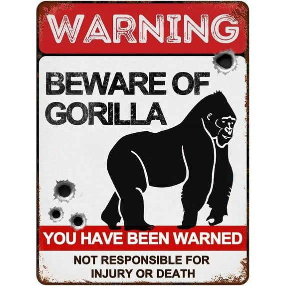 Beware of Beaver Signs 8"x12" Vintage Metal Warning Signs About Beaver Activity Areas for Outdoor Fences Yards Garden