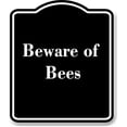 thumbnail image 1 of Beware of Bees BLACK Aluminum Composite Sign 15''x18'', 1 of 9