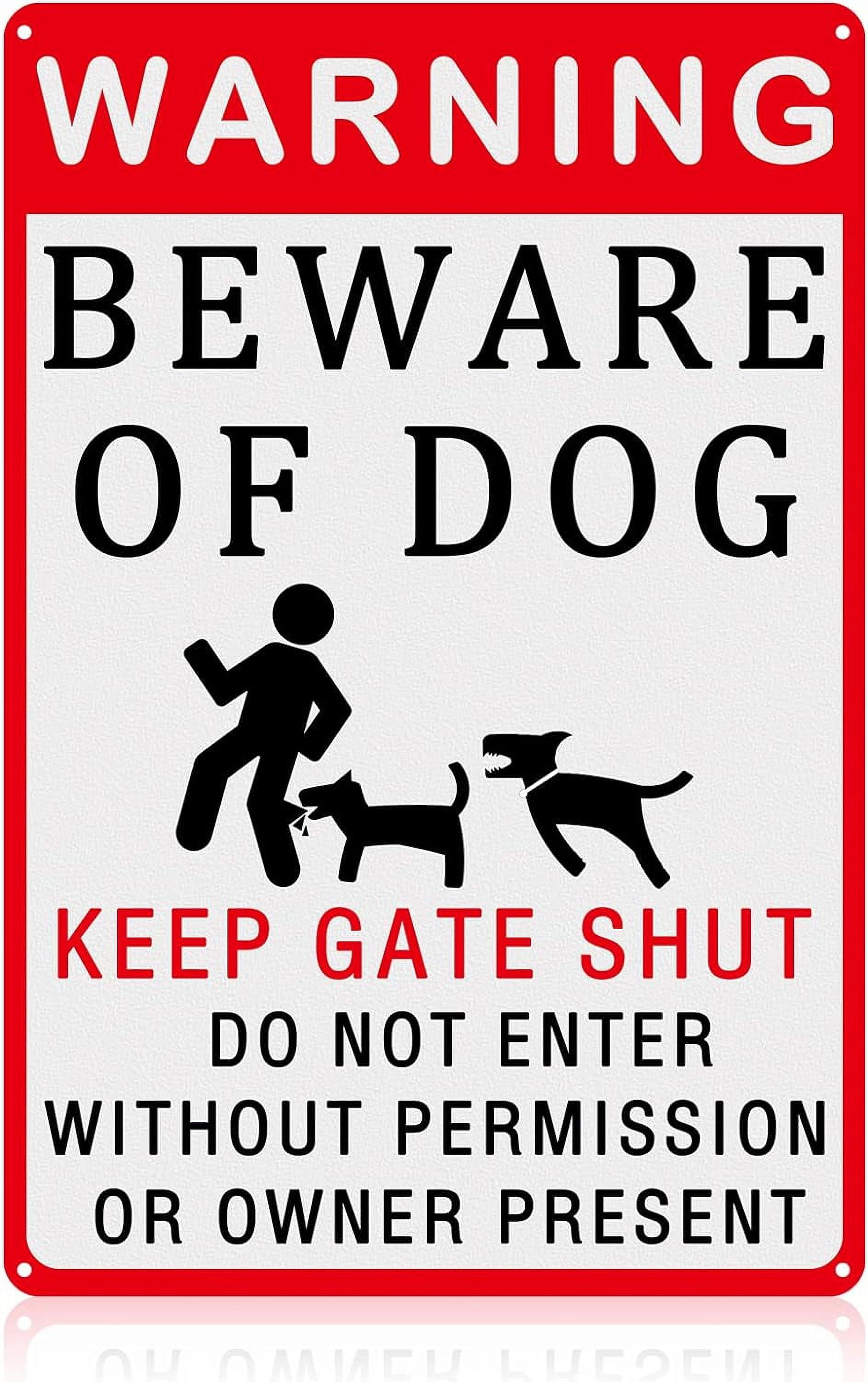 Beware Signs Beware of Dog Signs,Warning Tin Sign Beware of Dog for Fence,Do Not ...