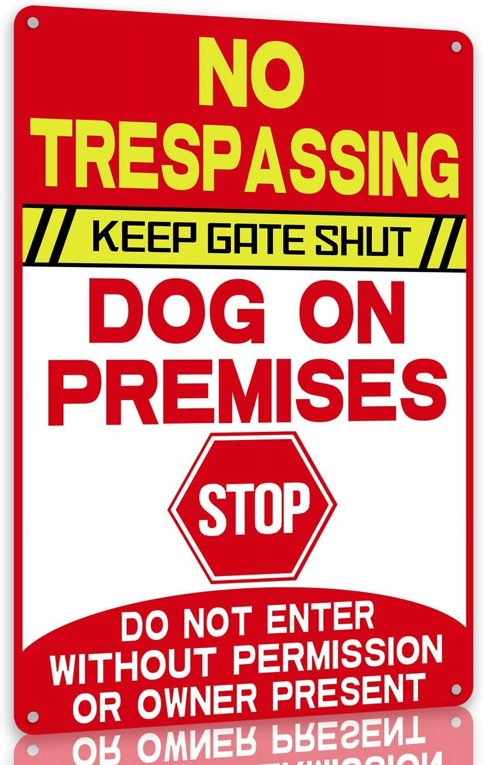 Beware Signs Beware of Dog Signs,Warning Tin Sign Beware of Dog for Fence,Do Not ...