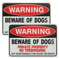 thumbnail image 1 of Beware of Dog Signs for Fence Outdoor Use (2pcs), 1 of 7