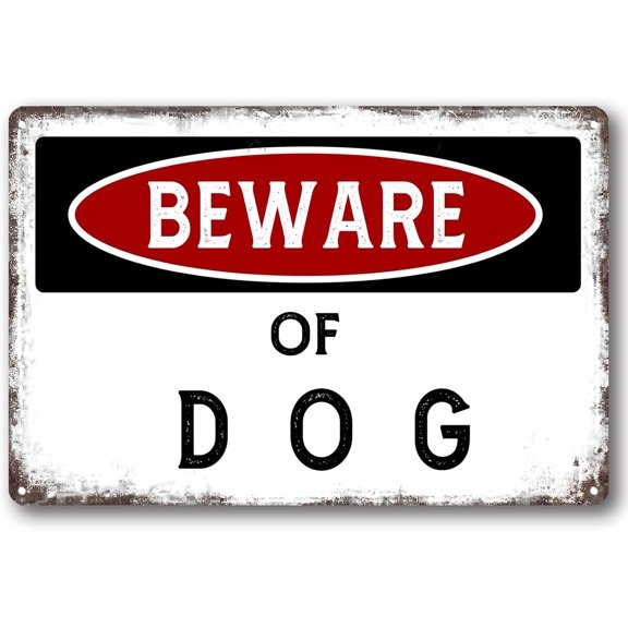 Beware of Dragon Vintage Metal Tin Sign Decor Retro Funny Aluminum Sign For Home Garage, Basement Wall Decorations
