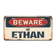 thumbnail image 1 of Beware of Ethan Aluminum License Plate| License Plate 12" X 6" Fits Any Car, Truck, SUV, RV, or Trailer | Made in The USA, 1 of 3