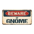 thumbnail image 1 of Beware of Gnome Aluminum License Plate, 1 of 2