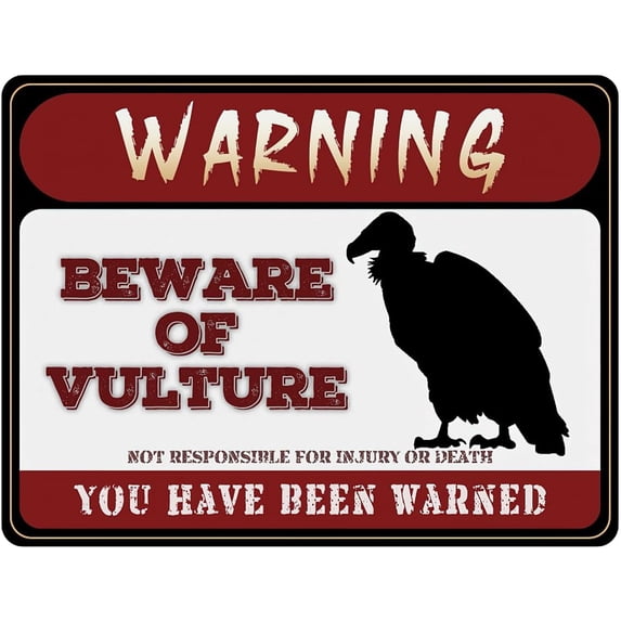 Beware of Goose Sign 8"x12", Pet & Ranch Animal Metal Warning Signs for Home Bar Cafe Club Farmhouse Fence Wall Art Decor