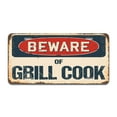 thumbnail image 1 of Beware of Grill Cook Aluminum License Plate| License Plate 12" X 6" Fits Any Car, Truck, SUV, RV, or Trailer | Made in The USA, 1 of 3