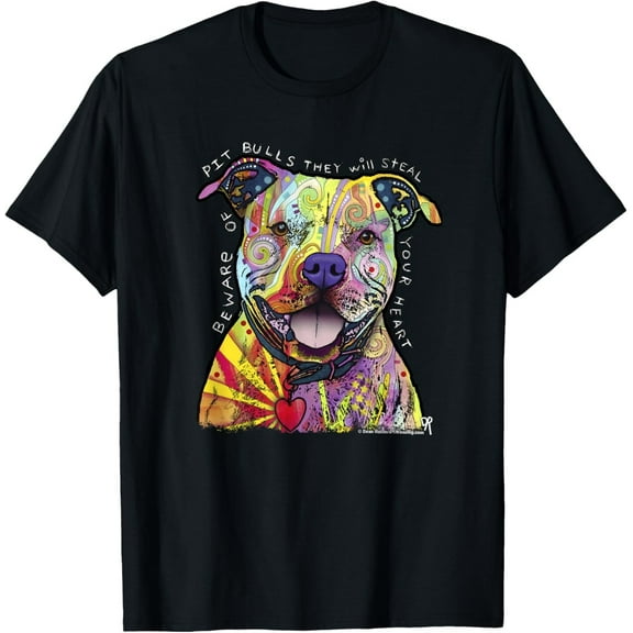 Beware of Pit Bulls – Colorful Dog Lover T-Shirt for All Ages