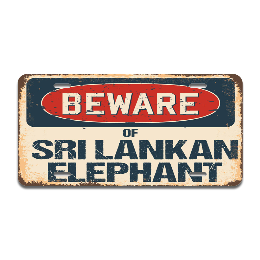 "Beware Of Black Bear" Aluminum License Plate - 12x6 Inch, Universal Fit For Cars, Trucks, SUVs 4 thumbnail image