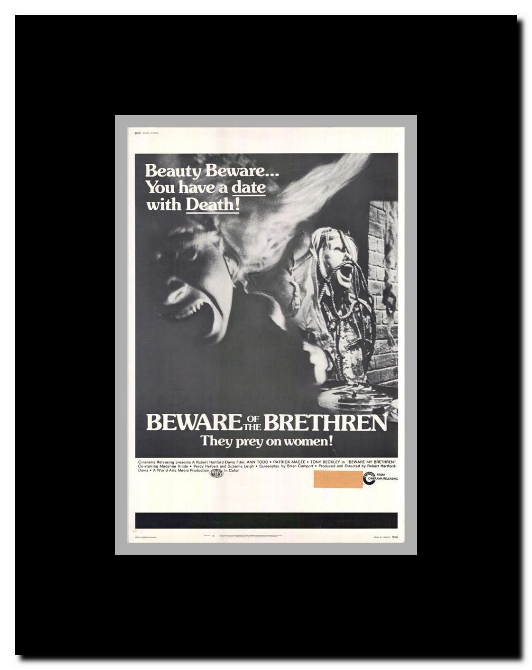 Beware of the Brethren Framed Movie Poster