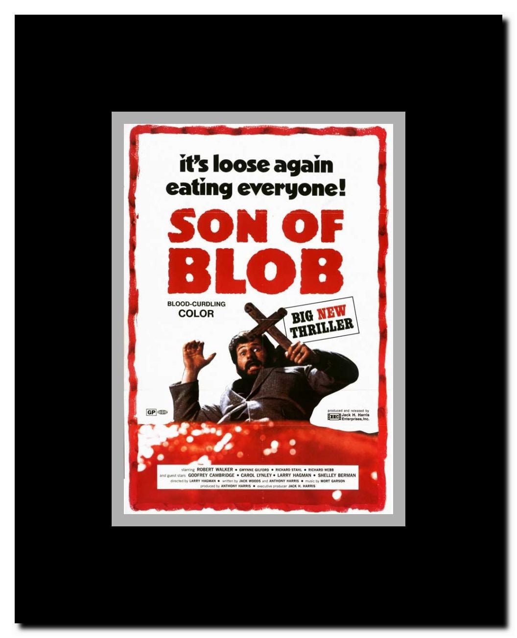 Beware the Blob Framed Movie Poster