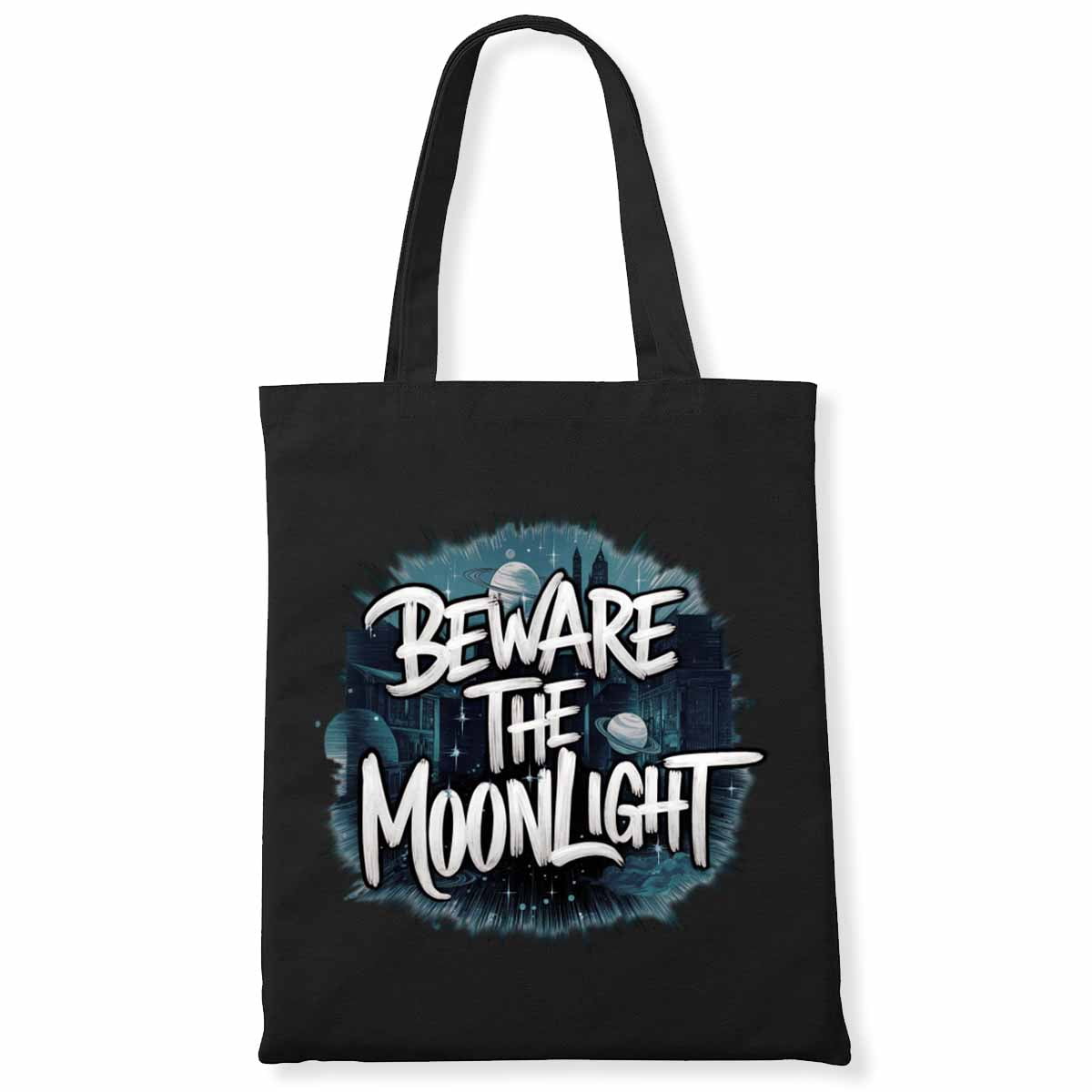 Beware the Moonlight Funny Scary Face Lazy Halloween Costume Canvas