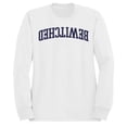 thumbnail image 1 of Bewitched Arched Gothic Typography Men's White Sweatshirt, 1 of 3