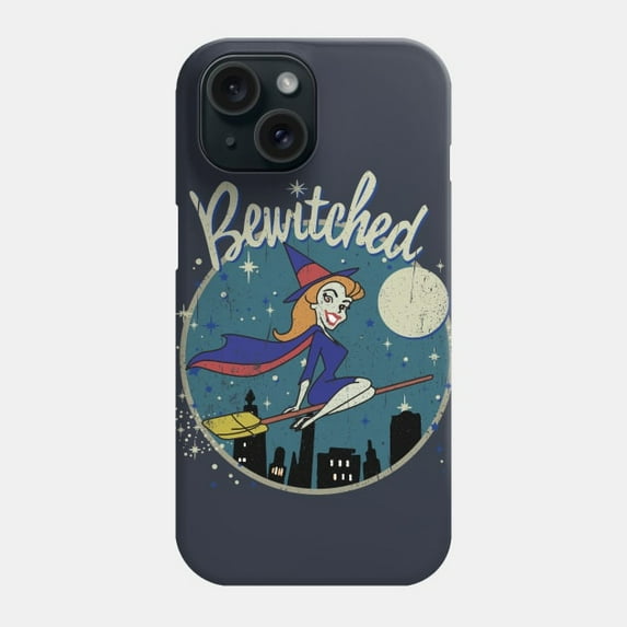 Bewitched Oval Vintage Worn TV Show Protective Cover for iPhone 11–17 Pro Max
