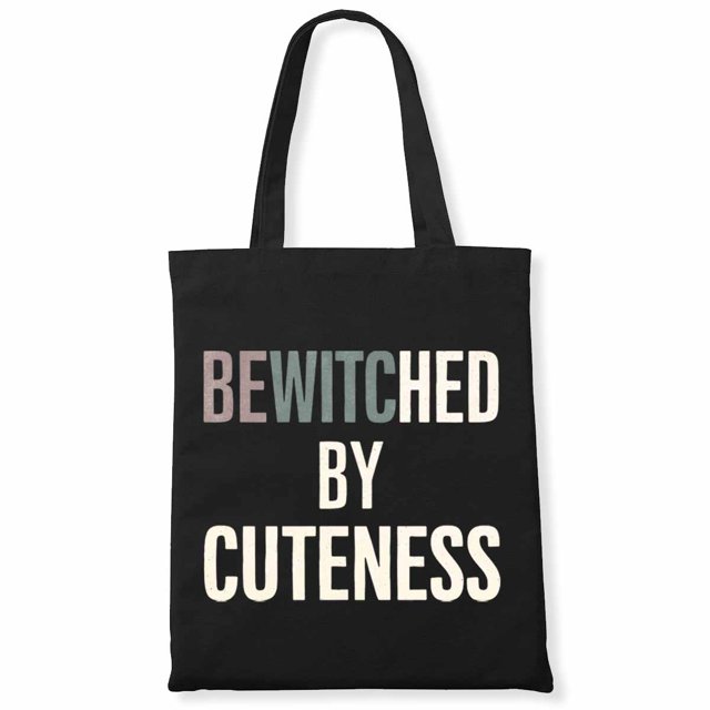 Bewitched by Cuteness Funny Halloween Teacher Canvas Bag 1Pc