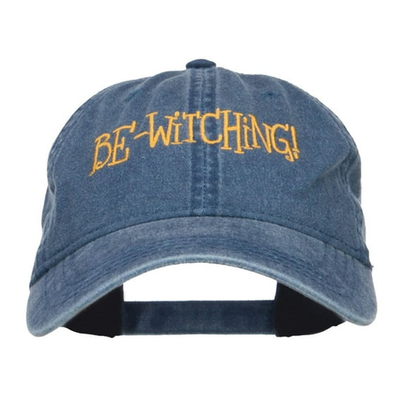 Bewitching Embroidered Washed Cap - Navy OSFM
