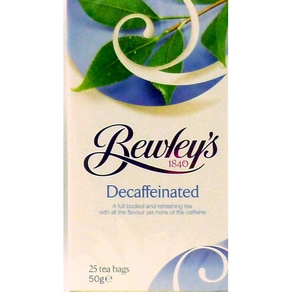 Bewley's Tea Bags, Decaffeinated, 25 Count, 50 Gram