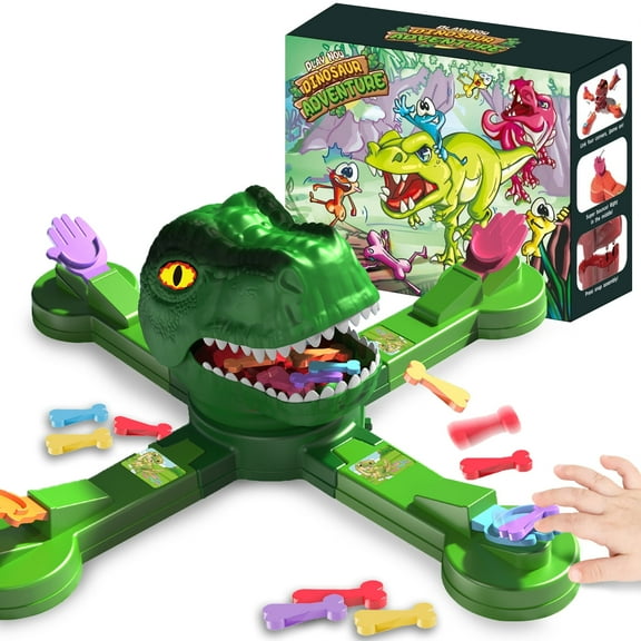 Bewos Dinosaur Eating Bones Board Game, Family Gathering Board Games for 3+ Years Olds