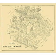 Bexar County Texas - 1879 Poster Print by Unknown Unknown   TXBE0015