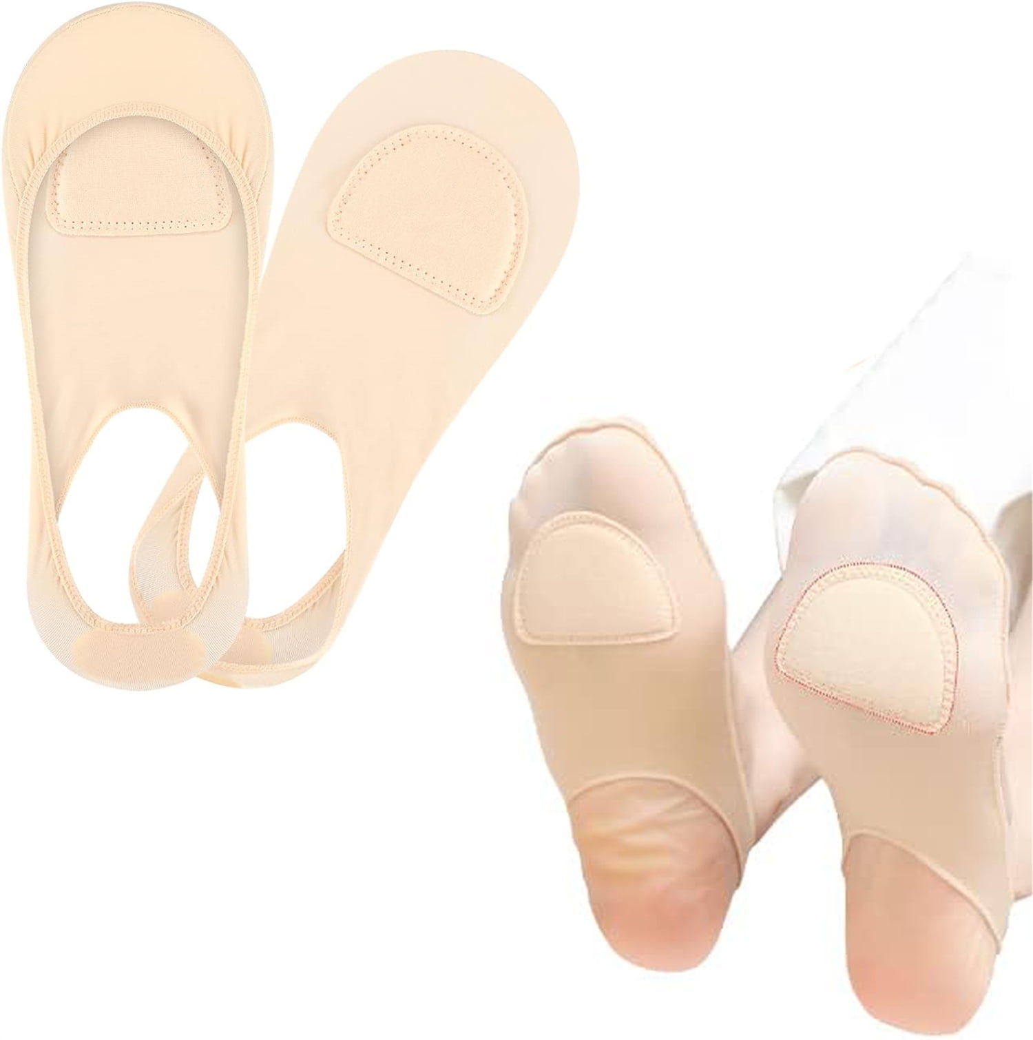 Bexikou 1 Pairs Sock Style Ball of Foot Cushions for Women Metatarsal Pads for Relieving Foot